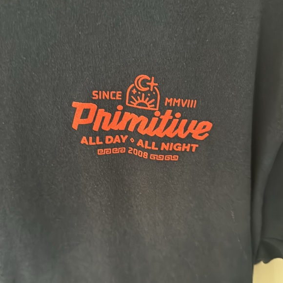 Men’s primitive tee shirt. Shirts in good condition. Has marks from closet - Picture 2 of 5
